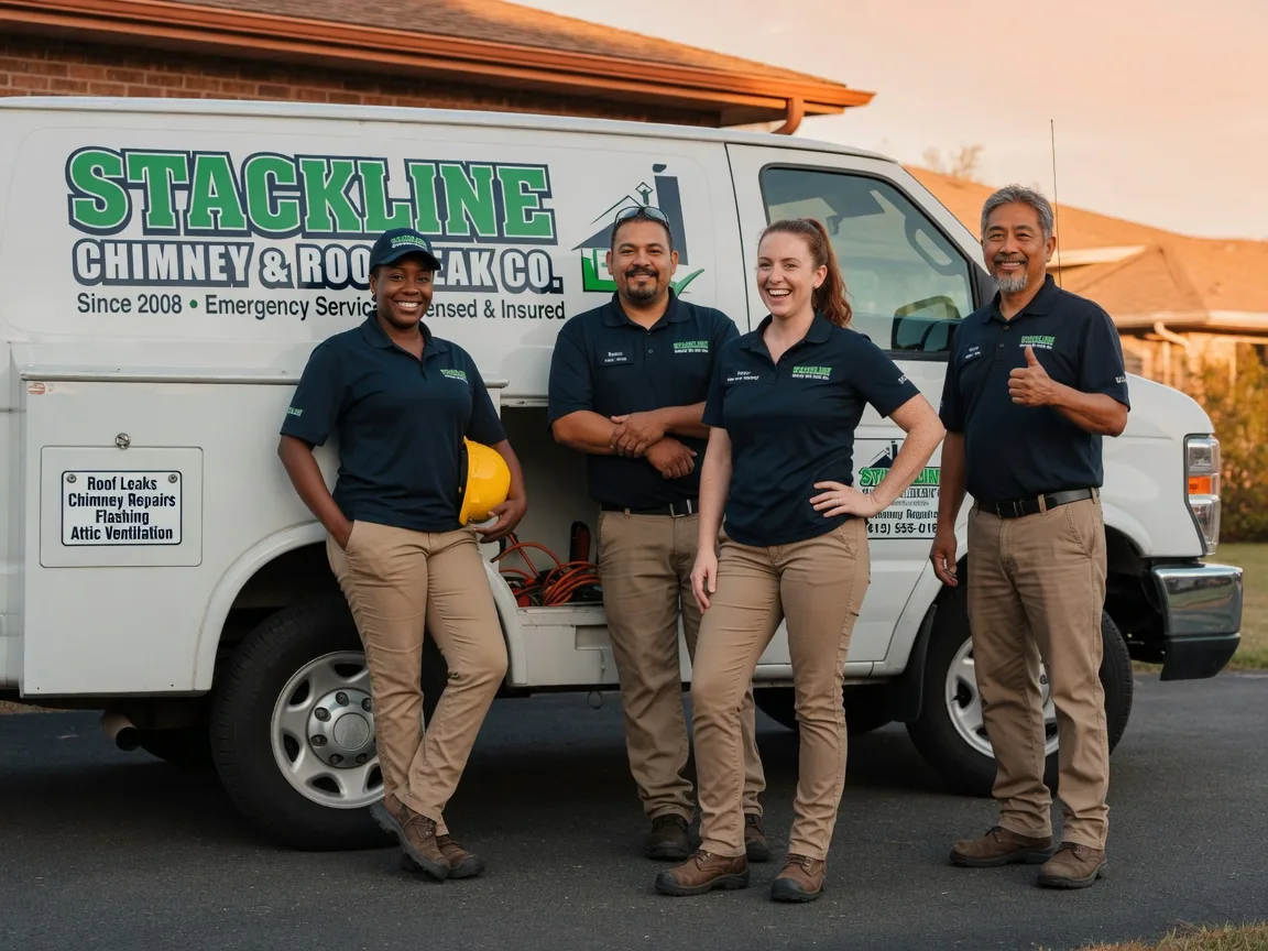 Chimney flashing repair company in Yantis, TX